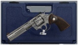 Factory Engraved Colt Python Double Action Revolver with Case