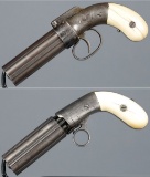 Two American Percussion Pepperboxes