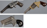 Three Antique American Handguns