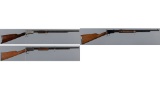 Three Winchester Rimfire Slide Action Rifles