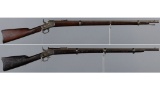 Two Antique Military Rolling Block Rifles