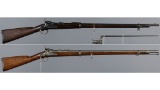 Two U.S. Springfield Armory Trapdoor Rifles