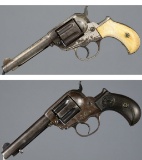 Two Colt Model 1877 Double Action Revolvers
