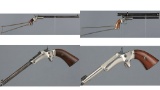 Four Stevens Tip Up Handguns