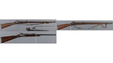 Three U.S. Springfield Trapdoor Military Long Arms