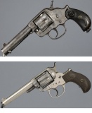 Two Antique Colt Double Action Revolvers