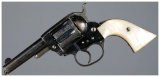 Engraved Colt 1877 Lightning Revolver with 1849 Pearl Grips