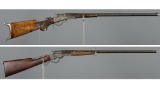 Two Massachusetts Arms Co. Model 1882 Maynard Patent Rifles