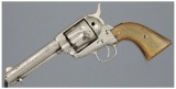 Engraved Antique Colt Black Powder Frame Single Action Army