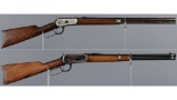 Two Winchester Lever Action Long Guns