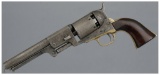 Engraved US Marked Colt Third Model Dragoon Percussion Revolver