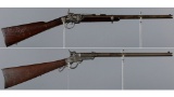 Two Civil War Massachusetts Arms Co. Breech Loading Carbines