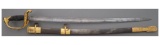 U.S. Ames Staff & Field Sword, Inscribed Scabbard