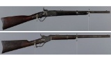 Two Antique American Rimfire Saddle Ring Carbines