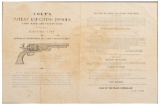 Colt Percussion Revolver Broadside Advertisement