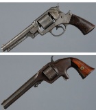 Two Antique American Revolvers