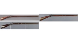 Three Percussion American Long Rifles