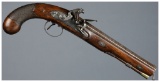 Engraved Joseph Manton Flintlock Coach Pistol