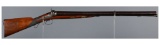 Manton Marked Large Bore Percussion Double Barrel Shotgun