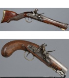 Two Antique Flintlock Pistols