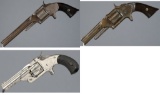 Three Smith & Wesson Single Action Revolvers