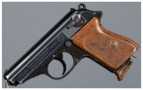 Walther PPK Semi-Automatic Pistol with RZM Markings and Holster