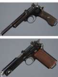 Two Steyr Military Pattern Semi-Automatic Pistols