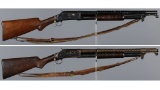 Two Winchester Model 1897 Slide Action Shotguns