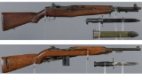 Two U.S. Military Semi-Automatic Long Guns with Bayonets