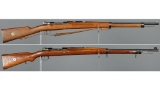 Two European Military Mauser Pattern Bolt Action Rifles