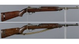 Two U.S. Military M1 Semi-Automatic Carbines