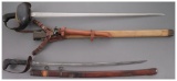 Two U.S. Springfield Cavalry Swords with Scabbards