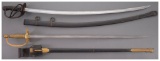 Two U.S. Military Swords with Scabbards