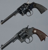 Two U.S. Marked Colt Double Action Revolvers