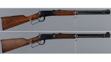Two Winchester Mode 94 Lever Action Carbines