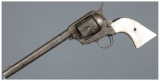 Silver Sheriff's Model Colt Single Action Army Revolver