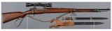 Argentine Contract DWM M1909 Sniper Rifle with Scope and Bayonet
