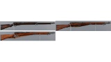 Three Imperial Japanese Arisaka Pattern Bolt Action Rifles