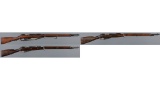 Three Imperial Russian Model 1891 Mosin-Nagant Pattern Rifles