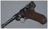 German DWM Model 1908 Military Luger Semi-Automatic Pistol