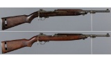 Two U.S. Military Winchester M1 Carbines