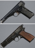 Two German Occupation Fabrique Nationale Semi-Automatic Pistols