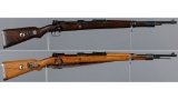 Two Russian Capture Marked K98k Bolt Action Rifles