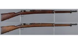Two Antique Chilean Contract Loewe 1895 Mauser Rifles