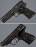 Two World War II European Semi-Automatic Pistols