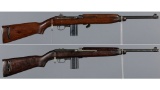 Two U.S. Military M1 Semi-Automatic Carbines