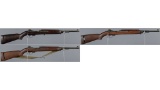 Three U.S. M1 Semi-Automatic Carbines