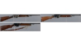Three Winchester Semi-Automatic Rifles