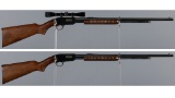 Two Winchester Model 61 Slide Action Rifles