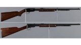 Two Winchester Rimfire Slide Action Rifles